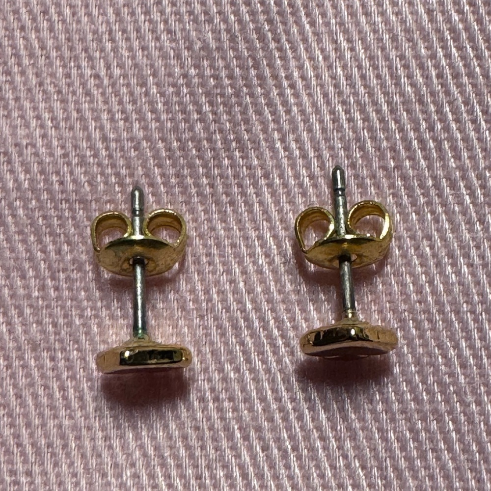 kate spade Tiny Gold ♠️ Earrings - Picture 2 of 2